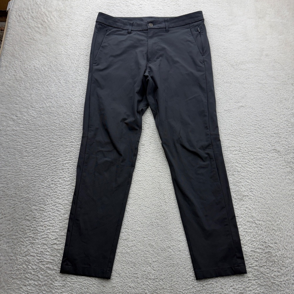 Lululemon Commission Pant Slim Warpstreme Mens 31 Charcoal Grey LM5796S